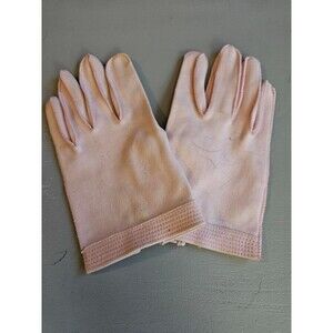 Vintage Wear Right Gloves Germany US Zone Size 7 Pink Dress Gloves Retro
